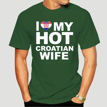 Hot 2021 jeg Elsker Min Varme kroatiske Kone Kroatien Native t-Shirt Top