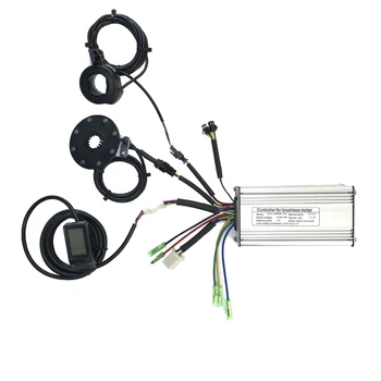 HOT 36V 48V 500W 22A El-Cykel Sine Wave Controller med KT LCD4 Display&Tommelfinger Gas Sensor E-Cykel Tilbehør
