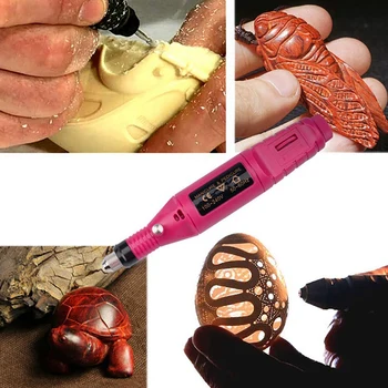 HOT-El-Micro-Gravør Pen Mini Diy Vibro Gravering Værktøj til Metal, Glas, Keramisk Plast Træ Smykker