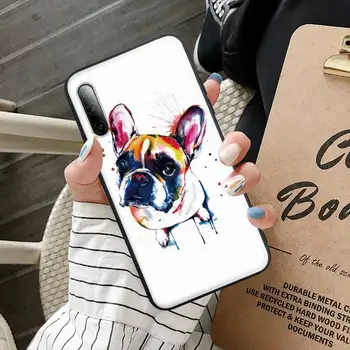 Hot Franske Bulldog Hund Mops Sort Silikone Phone Case For Samsung Galaxy S9 S10 S20 S30 S21 Plus Ultra S10e S8 S7 Dække