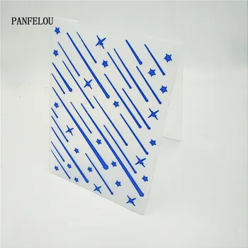 HOT plast meteor håndværk kort fremstilling af papir-kort album bryllup dekoration klip Prægning mapper