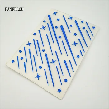 HOT plast meteor håndværk kort fremstilling af papir-kort album bryllup dekoration klip Prægning mapper