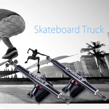 HOT PUENTE 2stk Generisk 7 Tommer Skateboard Beslag Lastbil Tilbehør stødsikker Skateboard Lastbiler Dele