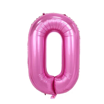 HOT SALG Large 40 tommer Folie Ballon Helium Antal Balloner Bryllup Dekoration Fødselsdag Part favoriserer pink blå