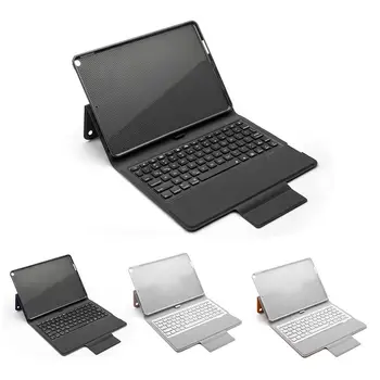 Hot Salg Tablet Tastatur Delikat Tekstur Flip Læder taske Trådløse Bluetooth-Baggrundslys Keyboard for iPad 10,2 tommer 2019