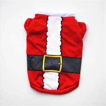 Hot Sell Kreative 1PC Nye Polyester Jul Pullover Hættetrøjer Hund Tøj Kat Santa Hund Shirt Hvalp Sweater Casual Tøj