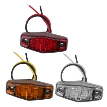 Hot Sælger 1stk Rød/gul/Hvid 12V LED-Bil, Lastbil Side markeringslys signallamper Top Kvalitet