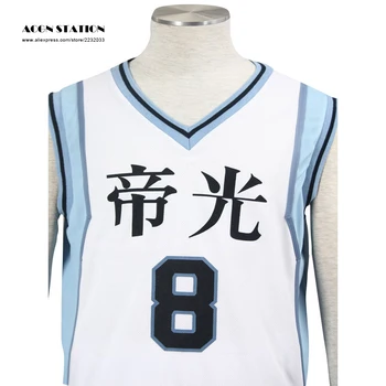 Hot Sælger Japansk Anime Kuroko no Basket Kise Ryota TEIKO NR.8 Nummer 8 basketball trøjer Cosplay Kostumer Til Børne og Voksen