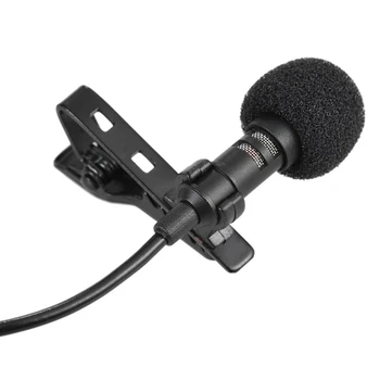 Hot-Transportabel Mini-Clip-on Retningsuafhængig Stereo USB-Mikrofon, der er Velegnet til PC-Computer, Sort 150cm