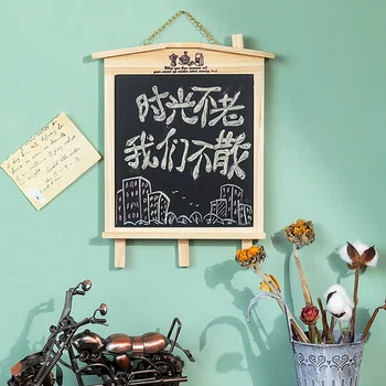 House modellen træ-lille tavle tavle kan hænges op med beslag opslagstavle børns kreative fødselsdag gave gaver
