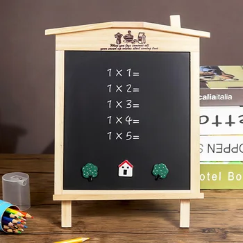House modellen træ-lille tavle tavle kan hænges op med beslag opslagstavle børns kreative fødselsdag gave gaver