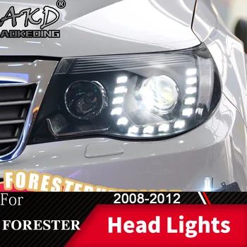 Hoved Lampe Til Bil Subaru Forester 2008-2012 Forlygter, tågelygter Dag Kører Lys DRL H7 LED Bi-Xenon Pære Bil Tilbehør