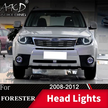 Hoved Lampe Til Bil Subaru Forester 2008-2012 Forlygter, tågelygter Dag Kører Lys DRL H7 LED Bi-Xenon Pære Bil Tilbehør