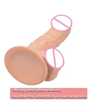 Hud Følelse Realistisk Dildo i Blødt Materiale Enorm Stor Penis Med sugekop sexlegetøj til Kvinde Strapon Onani Store Pik
