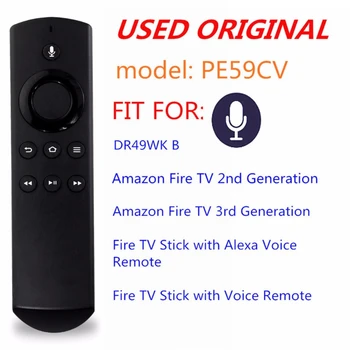 Husholdning Smart TV-Fjernbetjening til Amazon Fire TV-Stick Tilbehør 87HC