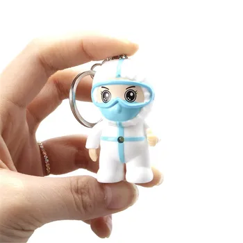 Hvid Engel Nøglering Lille Udsøgt Tegnefilm Sygeplejerske Nøglering Med Vedhæng Krog Taksigelse Til Stede Toy Kreative Gaver
