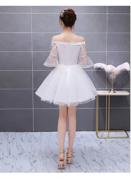 Hvide tutu dejlig kort lolita kjole sceneoptræden/tegnefilm/carnival cosplay kjole