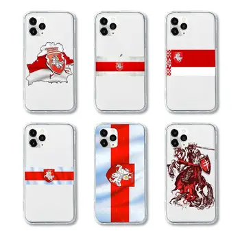 Hviderusland flag Telefonen Tilfælde Gennemsigtige iPhone, Samsung xiaomi huawei p 11 12 6 7 8 9 20 30 40 Pro X Antal XR Plus lite mobil tasker