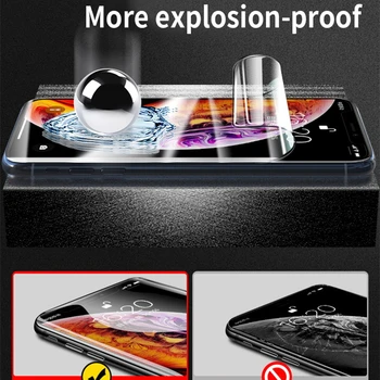 Hydrogel Film Til iPhone 11 12 Pro XS Max X XR Screen Protector Til iPhone På 11 7 8 6 6S Plus SE Kamera Glas
