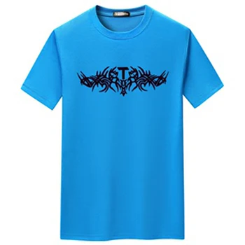 Hzirip Oversized T-Shirt 2021 Nye Sommer Mænds kortærmet T-shirt Tendens Print Løs CVC60% Bomuld Tøj til Mænd Tøj