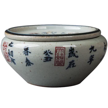 Hånd lavet hård keramik pot arver Jingdezhen keramisk gryde pad, lille te-bordet, te vask cup, te, vand cup