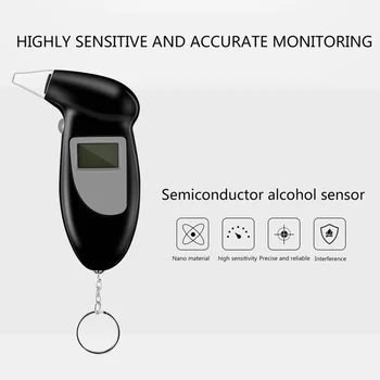 Håndholdte Baggrundslys Digital Alkohol Tester Digital Alkohol Ånde Tester Spiritusballon Analyzer LCD-Detektor Baggrundslys Lys