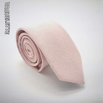 Håndlavet Pink Hals Slips For Mænd 2019 Fast Casual Tynde Slips Herre Bryllup Strikket Bomuld Cravate Homme 6.5x145x3.5cm