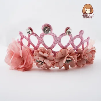 Hårnåle Uafhængige Emballage Søde Prinsesse Children ' s Crown Tegnefilm Tegnefilm Pink Hårnål Hovedbøjle Hår Tilbehør Sæt