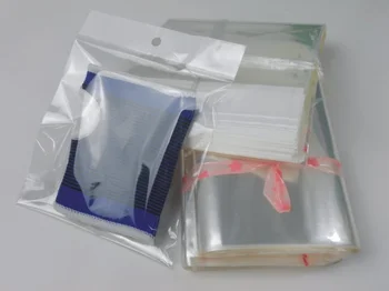 Hængende hul poly pakning af poser (5x21cm) med selvklæbende tætning opp taske /poly engros 1000pcs/masse