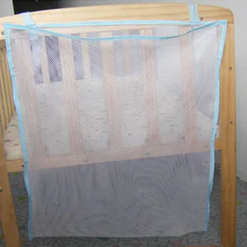 Hængende Opbevaring Kurv Net Organizer Taske Gennemsigtighed Grid Taske til Baby Legetøj Beskidt Tøj med Hjem Organizer
