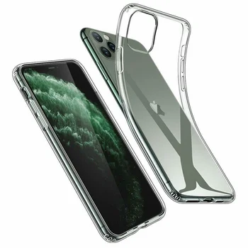 Hærdet glas shield + iPhone case 11 Pro XS Antal XR-x 8 plus 7 6S 5 se