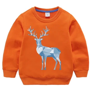 Hættetrøjer Sweatshirt Drenge Tøj Sweater Børn Piger Børn Tegnefilm Efteråret Mærke Baby Teenage Print Hjorte Bomuld Foråret