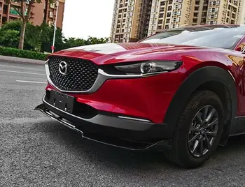 Høj Kvalitet ABS, Sort Kofanger Front Læbe Diffuser Spoiler Protector Dækning For Mazda CX CX30-30 2020 2021 2022