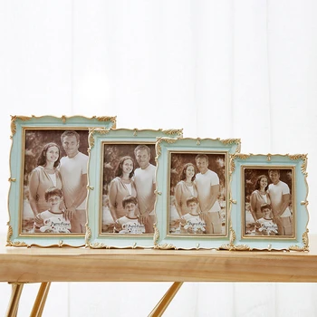 Høj Kvalitet, Amerikansk Stil Fotoramme Bryllup Desktop Billedrammer Stue Home Decor Harpiks Fotoramme Populær Gave