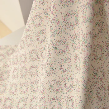 Høj kvalitet, dobbelt lag ren bomuld tissu Farverig guirlande-print stof Kjole baby tøj tørklæde sengetøj Pudebetræk patchwork