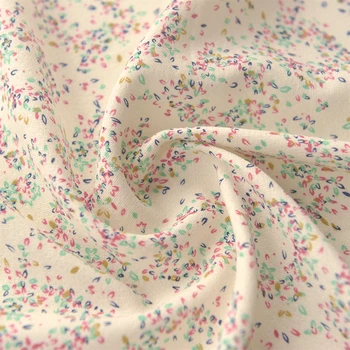 Høj kvalitet, dobbelt lag ren bomuld tissu Farverig guirlande-print stof Kjole baby tøj tørklæde sengetøj Pudebetræk patchwork
