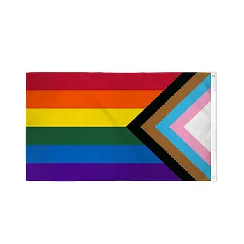 Høj Kvalitet Rainbow Flag Polyester Udskrivning Flag Have Flag Hjem Dekoration 90x150Cm Køkken bordløber #W