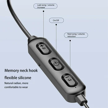 Høj Kvalitet Trådløse Bluetooth-5.0 Neckband Hovedtelefoner Sport Stereo Headset, Håndfri Sæt Øretelefoner, Hovedtelefoner Med Mikrofon