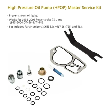 Højt Tryk, Olie Pumpe Master Service Kit til 1994-2003 Ford Powerstroke 7.3 L ISK635 ISK617 ISK795 TL3