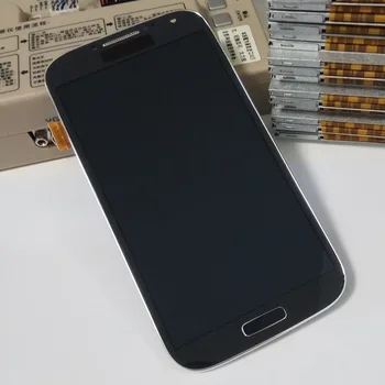I9506 LCD-For Samsung Galaxy S4 i9506 Skærm touch screen Panel I9506 LCD-Digitizer Med stellet Udskiftning Tela dele