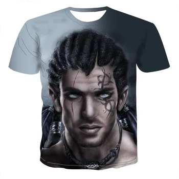 Idol karakter grafisk T-shirt 3D mode kortærmet T-shirt til sommeren afslappet toppe O-hals skjorte boy tøj plus size streetwear