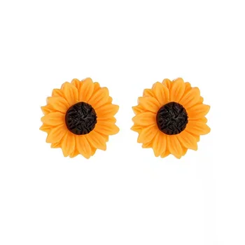 Imiteret Perle Sun Flower Halskæde til Kvinder, Trendy Sød Solsikke Blad Blomst Kravebenet Kæde Daisy Smykker Gaver