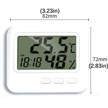 Indendørs Og Udendørs Digital Termometer Hygrometer LCD-Display Præcision Vækkeur Funktion Termometer Hygrometer