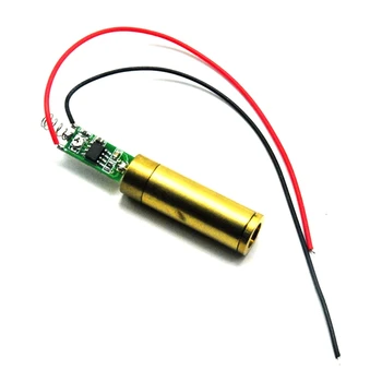 Industrielle Lab 532nm 20 mw Grøn Laser Diode Modul Messing Vært med Føreren yrelsen Linje Form 3,7 V-4,2 V
