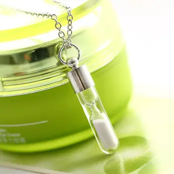 Innovative Lysende Halskæde Glødende Timeglas Drift Flaske Halskæde Mænd Og Kvinder Halskæde Smykker Halloween, Thanksgiving