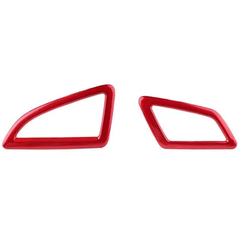 Instrumentpanel ventilationsspjæld Vind Outlet Dække Trim Klistermærke til 10 Gen Honda Civic 2016-2020 - Rød