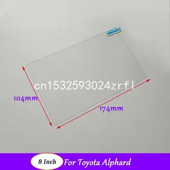 Interne Tilbehør 8 tommer Bil GPS Navigation-Skærm HD-Glas Beskyttende Film Til Toyota Alphard