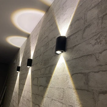 IP65 LED væglampe Udendørs Vandtæt Have Belysning Aluminium AC86-265 Indendørs Soveværelse Stue Trapper væglampe