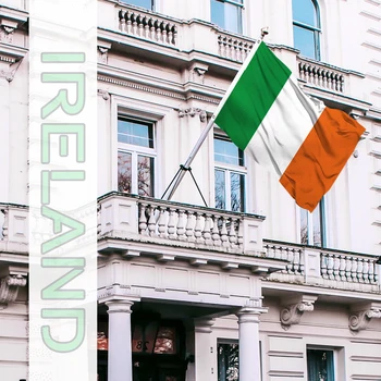 Irske Flag - 400D Polyester af høj Kvalitet - Irland Flag Polyester med en Levende Farve-og UV-andige, Saint Patrick ' s Da