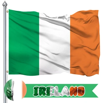 Irske Flag - 400D Polyester af høj Kvalitet - Irland Flag Polyester med en Levende Farve-og UV-andige, Saint Patrick ' s Da